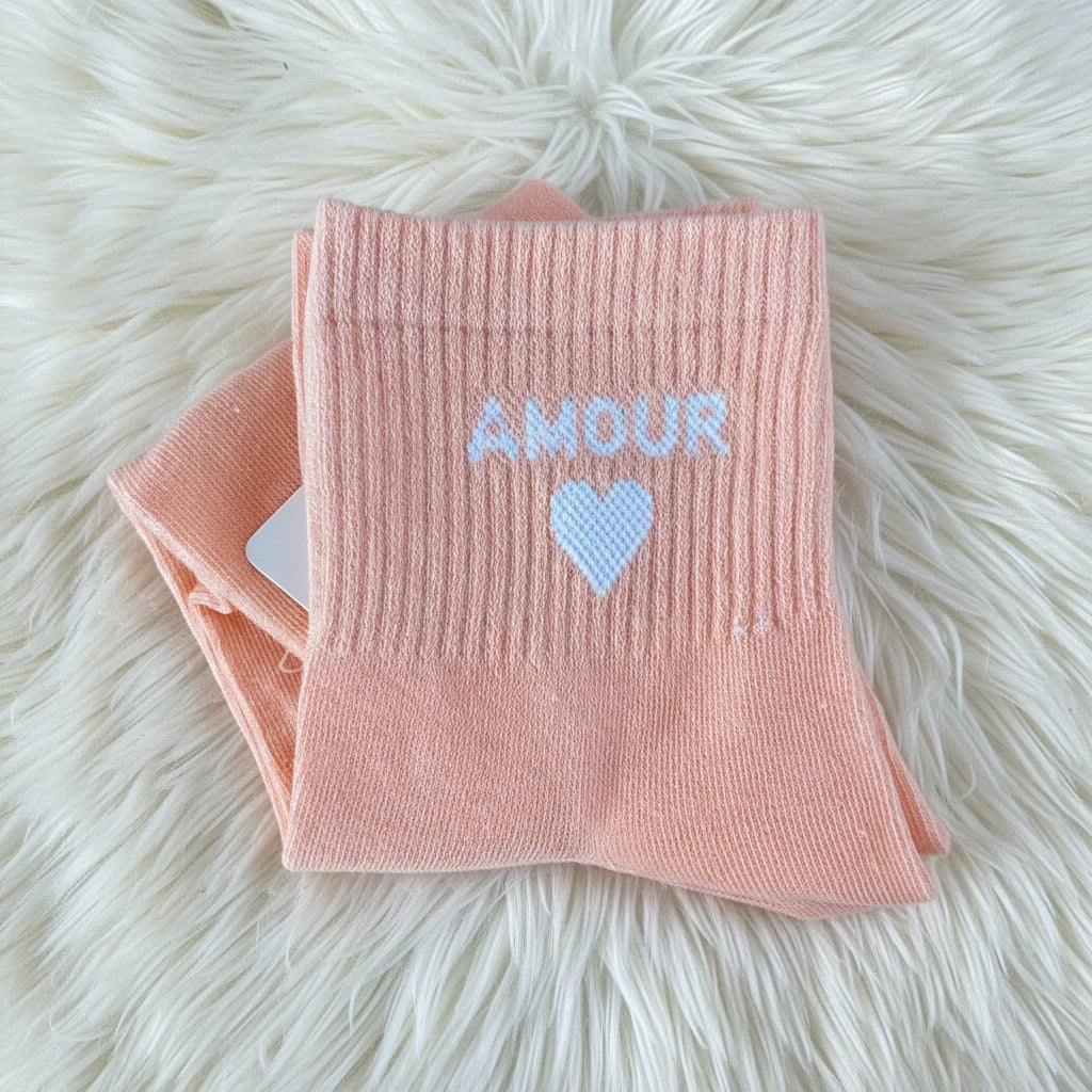 Chaussettes Amour - Orange
