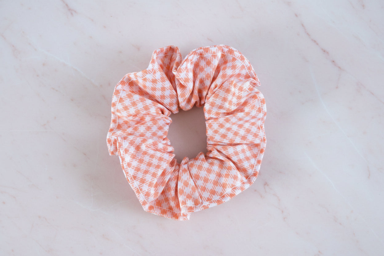 Chouchou vichy orange Didier