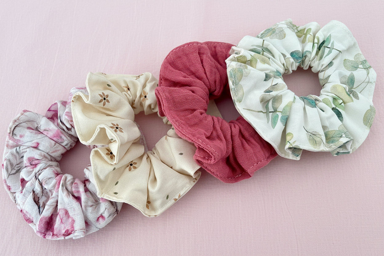 Chouchou à petites fleurs Gaston