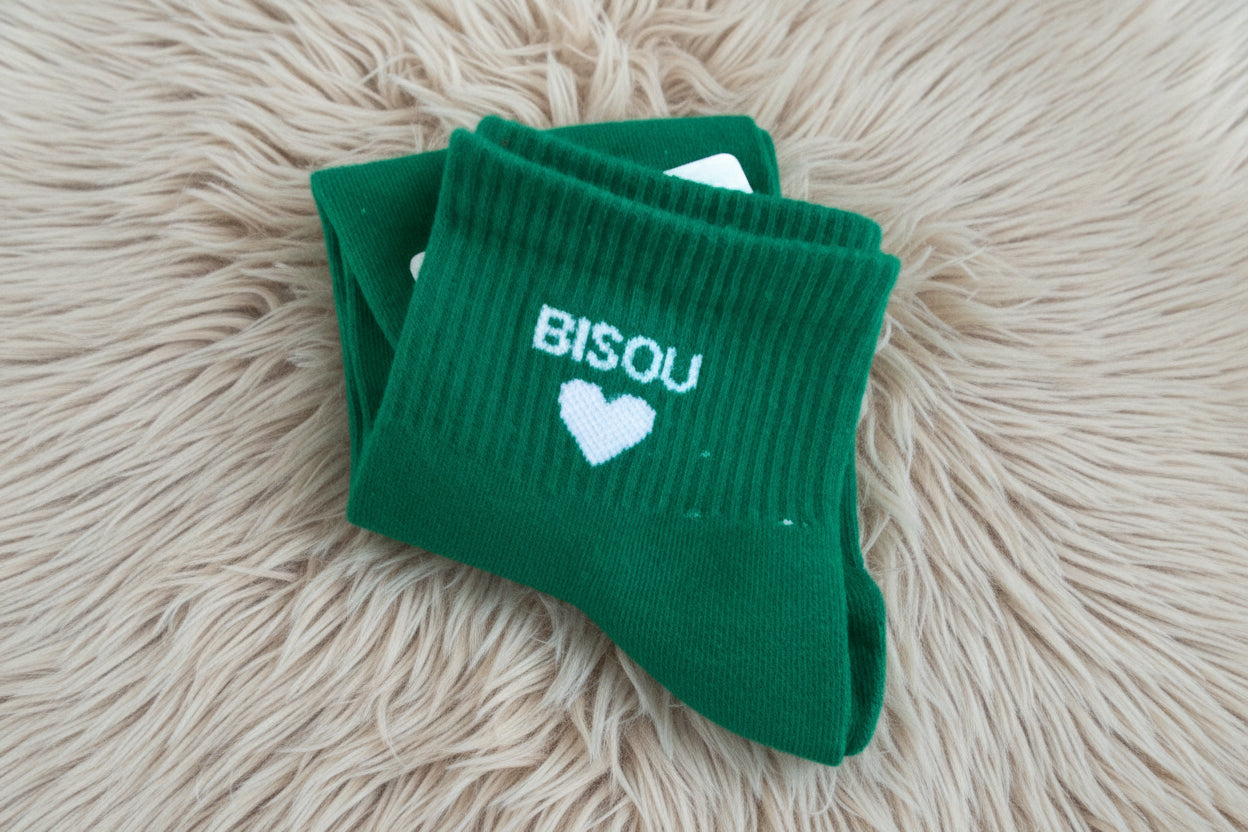 Chaussettes Bisou - Vert
