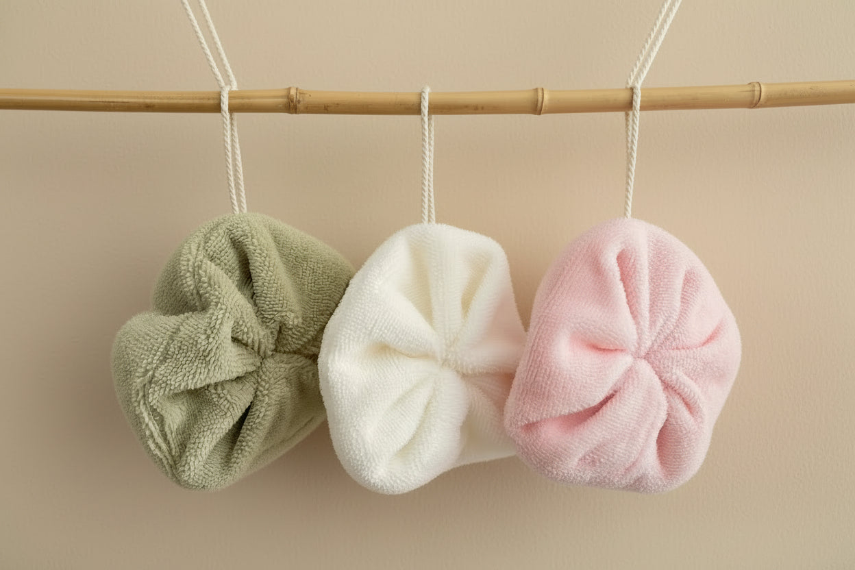 Fleur de douche en bambou Huguette - Rose