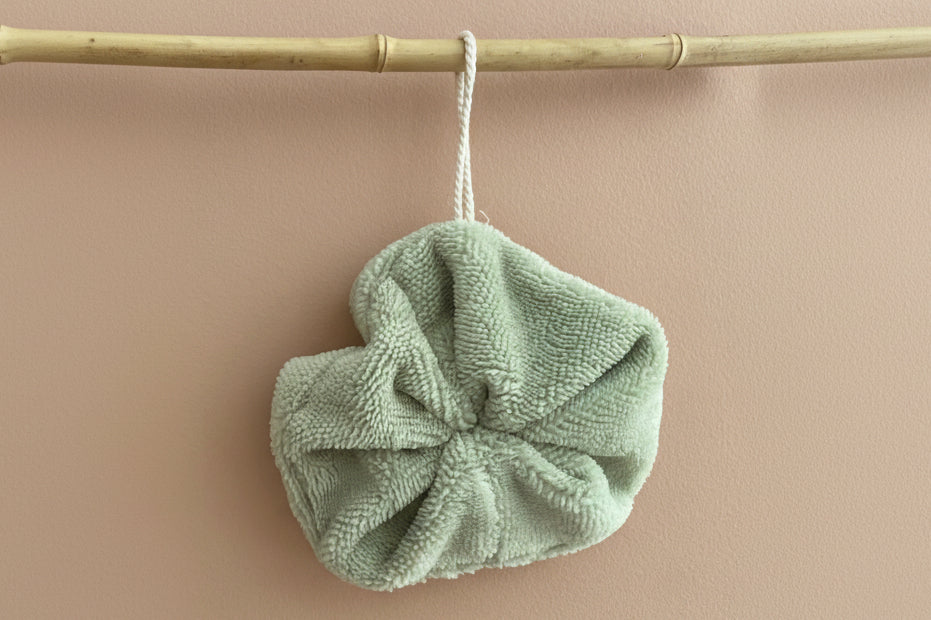 Fleur de douche en bambou Huguette - Vert amande